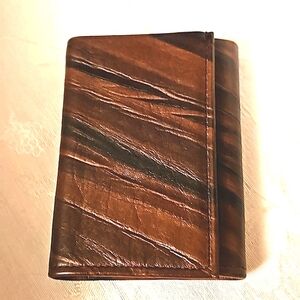 Amity Leather Trifold Wallet.